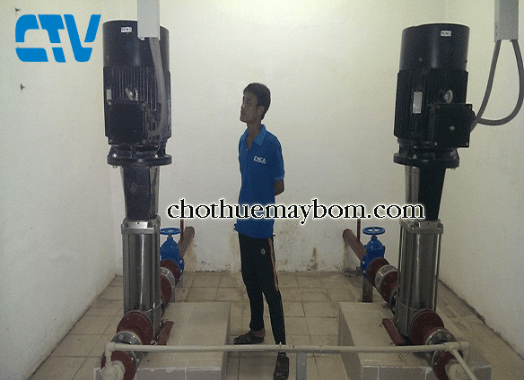 Nơi cho thuê máy bơm trục đứng công suất lớn