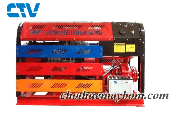 Cho thuê máy bơm Diesel Hyundai tại Hà Nội