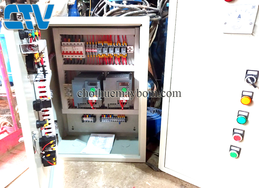 Tủ điện điều khiển máy bơm, tủ điện hệ thống máy bơm 2 bơm
