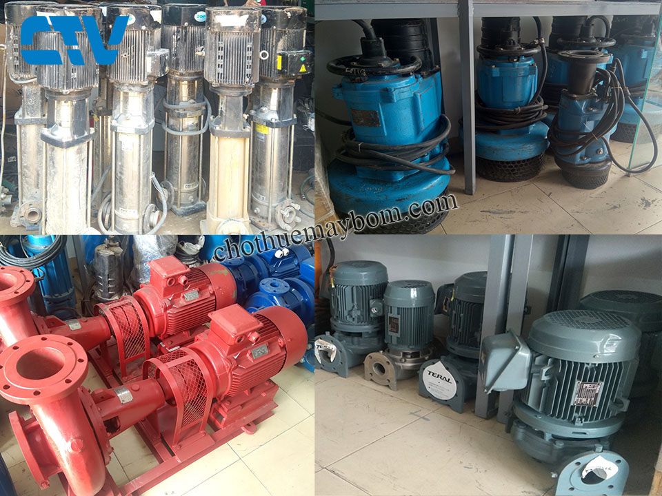 Cho thuê máy bơm nước công suất lớn chất lượng, giá rẻ tại miền Bắc