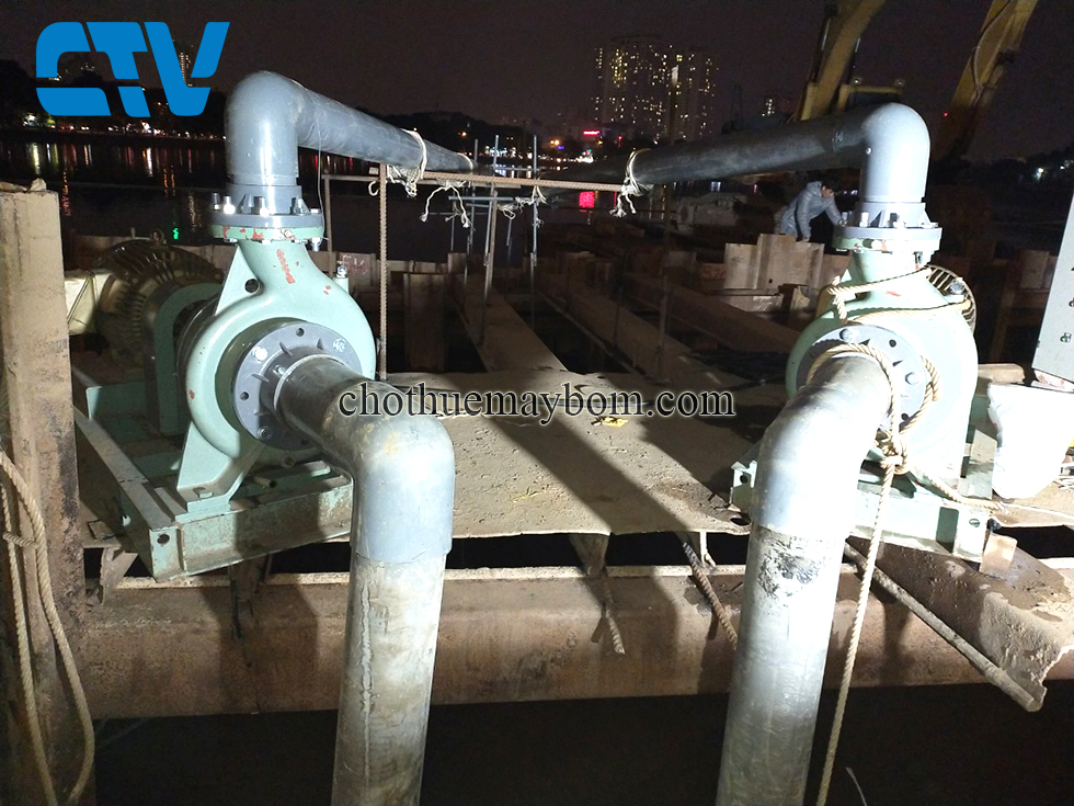 Dịch vụ cho thuê máy bơm trục rời công suất lớn – Giải pháp linh hoạt cho mọi công trình